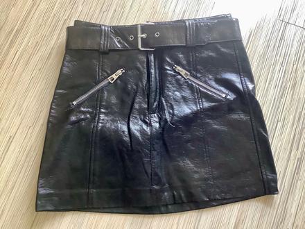 Koženková sukňa 2+1napoly, bershka,m