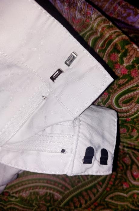 Nadherne len 1xoblecene bavlenne zn.capri nohavice, original marines,110