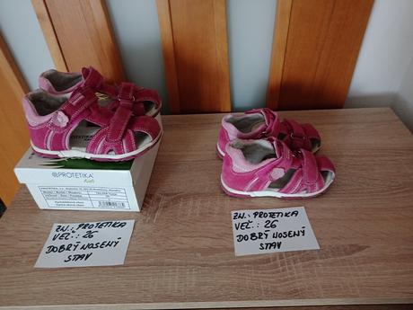 Dievčenské sandále zn.protetika veľ.26, protetika,26