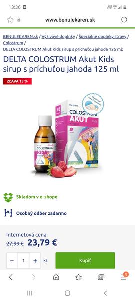 Colostrum delta akut - recenzie