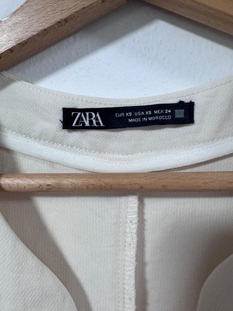Zara krémových elegantný overal veľ xs, zara,xs