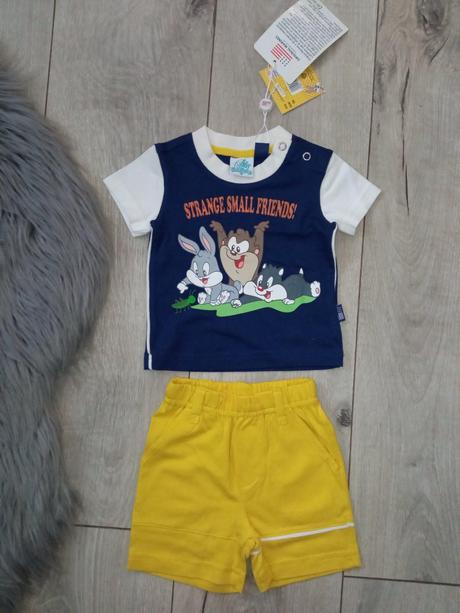 Letná súprava taz,tričko,šortky (0-3 m.), original marines,56