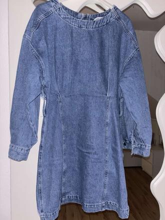 Riflové šaty zara s/m, zara,s