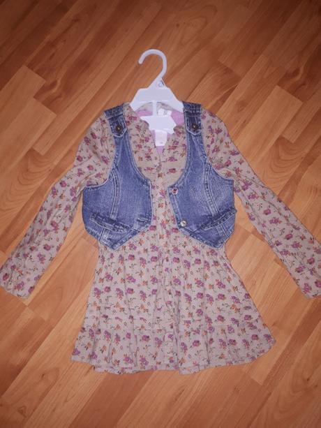 Dievčenska tunika s vestičkou, palomino,110