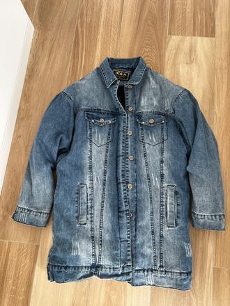 Vyteplená riflová bunda, s