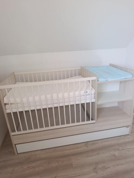 Brendon multifunkčná postieľka s prebaľovacim pult, šírka (cm): 60,dĺžka (cm): 120