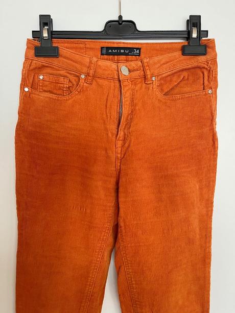 Menčestrové skinny nohavice, amisu,34