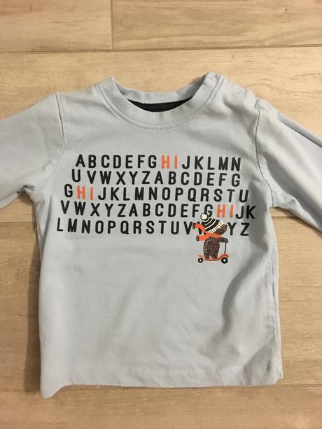 Abecedove tričko, nutmeg,86