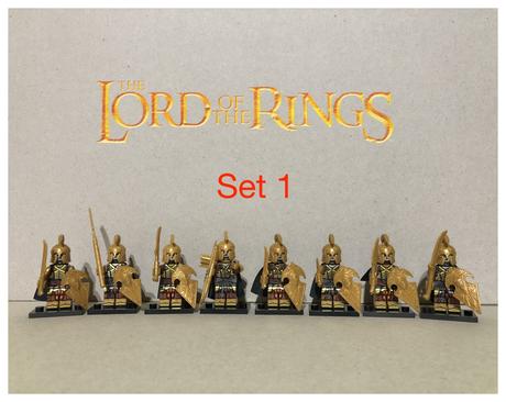 Rôzne figúrky pán prsteňov,