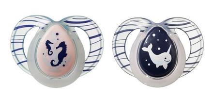 Tommee tippee cumlík c2n silikón night 6-18m, 2 ks, tommee tippee