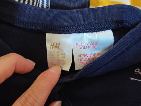 Pyžamá h&m, h&m,86