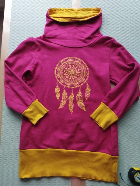 Dievčenská predĺžená mikina (šaty), bonprix,140