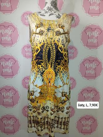 Zdobené elastické šaty, l