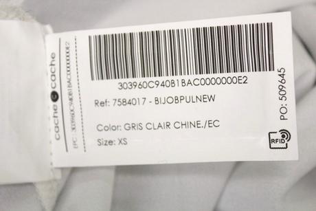 -šedý pulóver s golierom cache cache veľ. xs a, xs