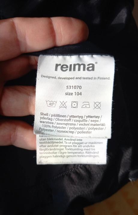 Páperová bunda reima 104/110, reima,104