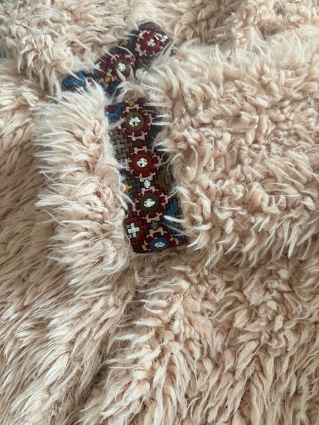 Teplý huňatý kabátik veľmi.s/m, s