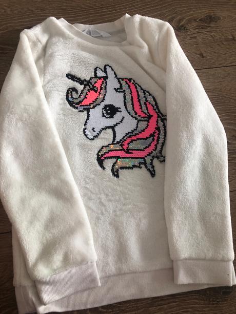 Huňatá mikina, h&m,122