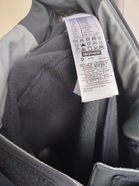 Zateplené softshellové nohavice, quechua,xs