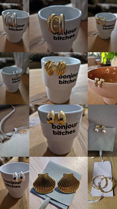 Výrazné dámske náušnice,