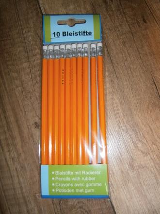 Ceruzka s gumou 10 ks,