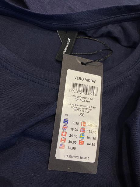 Dámske tričko s kamienkami vero moda (xs), vero moda,xs