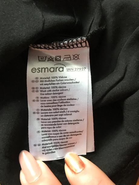 Čierne tričko, blúzka - esmara, esmara,l