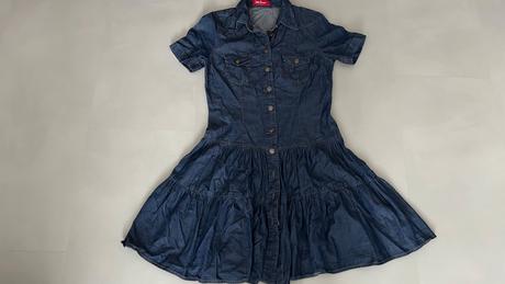 Riflové šaty, bonprix,38