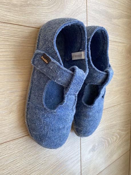 Froddo barefoot papuče/ prezuvky flexy wooly denim, froddo,35