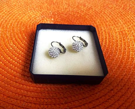 Štrasové náušnice, swarovski