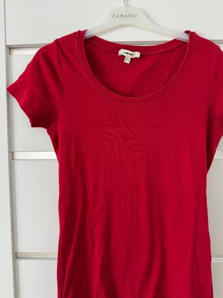 Cervene basic tricko koton, m