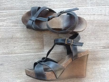 Inblu celokožené sandále na platforme, lasocki,39