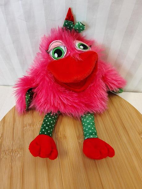 Zberat. ružové strašidielko monster puppet kinder, 