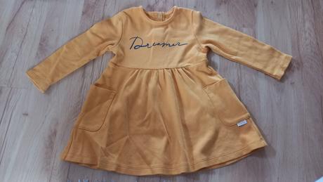 Šaty horčicovej farby veľ.86, 86