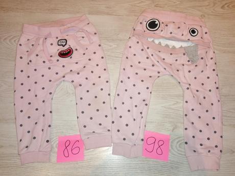 Tepláky veľ. 86 a 98 zn. zombie - detail, 86