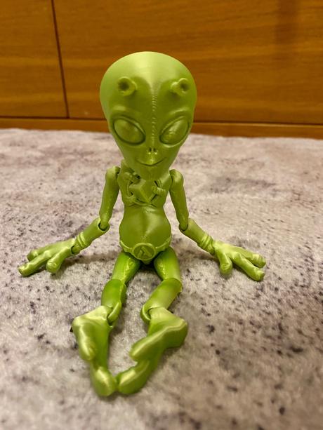 3d figúrka mimozemšťan,