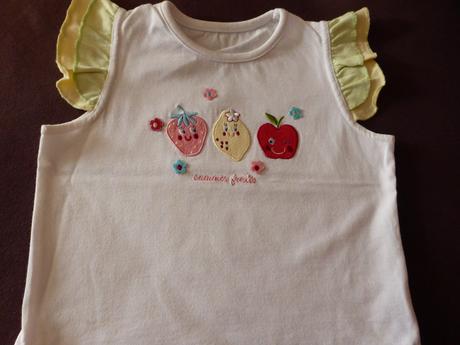 Tričko s volánikmi zn. mothercare, mothercare,98