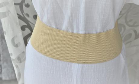 Elastický béžový opasok, 