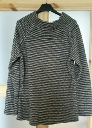 Teply pulover / tunika - zaujimavy strih, m