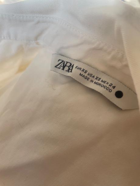 Zara biele mini šaty, zara,xs