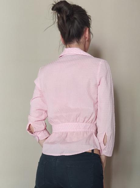 Bledoruzova bluzka, h&m,xs
