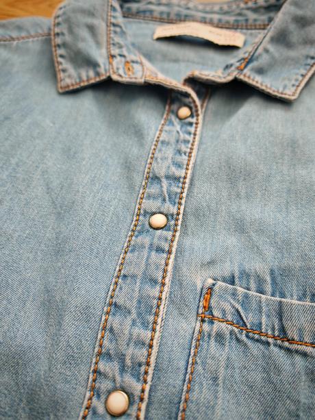 Skvelá riflová košeľa, zara,152