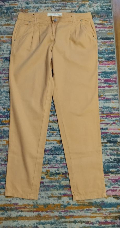 Broskyňové nohavice, new look,l