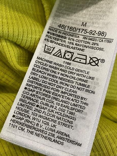 Dámske rebrované tričko gap (m), gap,m