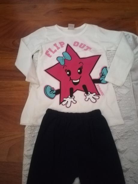 Komplet tričko s dlhým rukávom v legíny veľ. 116, 116