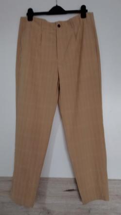 Ľahučké elegantné nohavice s vysokým pásom, m