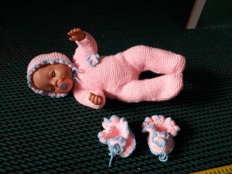 Baby born babika + nadherny pleteny set,