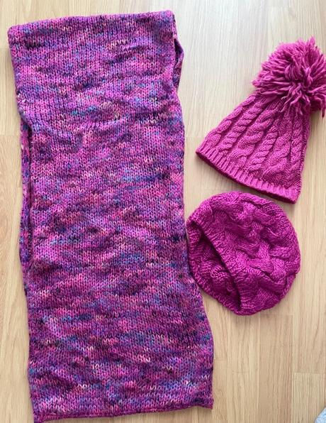 Zimný komplet - čiapka, šál, baretka, m