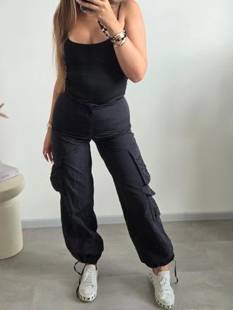 Zara čierne nohavice xs/s, zara,xs
