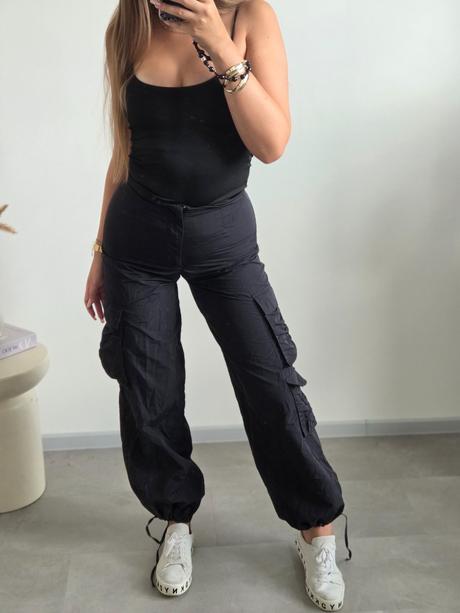 Zara čierne nohavice xs/s, zara,xs