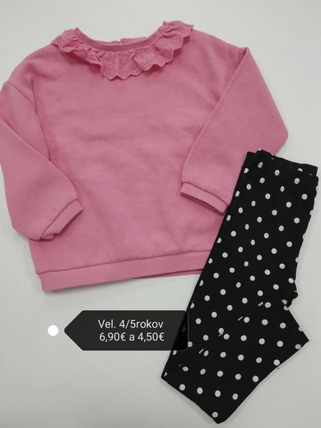 Ružová mikina s golierom, 110